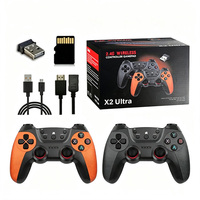 Console de jeu TV Lanxinda X2 Ultra - Double joueur sans fil, 1080p HD, 64 Go de mémoire, extension TF jusqu'à 128 Go, plus de 30 000 jeux intégrés
