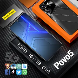 Povo5 nuovo arrivo 4G sbloccato 6 53 pollici Smartphone Android