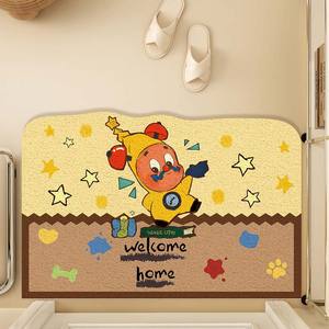 พรมเช็ดเท้าลายการ์ตูนผลไม้ดาวหวาน รูปทรงสี่เหลี่ยมผืนผ้า วัสดุพีวีซี ดีไซน์ต้อนรับสู่บ้าน สำหรับใช้บริเวณทางเข้าบ้านหรือโถงทางเดิน - Product Image 3