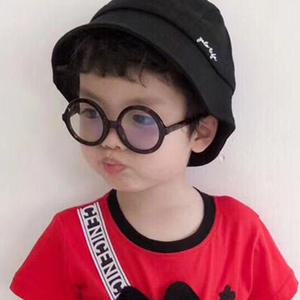 نظارات طبية دائرية الشكل للأطفال مصنوعة من مادة البولي كربونات للأطفال ذوي الحجم الكبير، نظارات طبية بإطار كامل ونظارات شمسية بحماية من الأشعة فوق البنفسجية 400 - Product Image 3