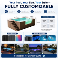 Piscine en conteneur sur mesure, fabrication directe d'usine, piscine en fibre de verre FRP, fabricant OEM, piscine modulaire préfabriquée hors sol
