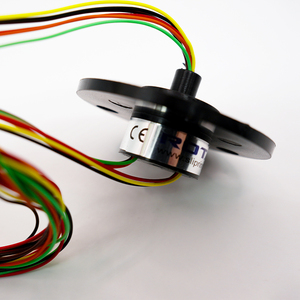 SRS1802 06Hz วงแหวนลื่นขนาดเล็ก2A 6C แคปซูลขนาดกะทัดรัดพร้อมที่สัมผัสกับแปรงที่มีอายุการใช้งานยาวนานเพื่อการถ่ายโอนไฟฟ้าแบบหมุนที่เสถียร - Product Image 1