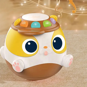 แก้วทัมเบลอร์ของเล่นสำหรับเด็ก<span class=keywords><strong>0</strong></span>-<span class=keywords><strong>1</strong></span><span class=keywords><strong>ปี</strong></span>, กลองดนตรีใช้งานได้หลากหลายสำหรับเด็กปฐมวัย - Product Image 3