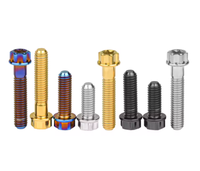 En Stock quantité minimale de commande bas M5 M6 Torx boulons en titane moto pour motos pneu de roue de voiture