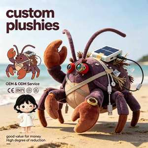 Peluche personnalisée en gros : Poulpe steampunk, jouet en peluche animal marin modifié technologiquement - Product Image 1