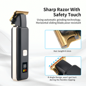 PRITECH tùy chỉnh điện tóc Clipper có thể sạc lại <span class=keywords><strong>Mini</strong></span> Zero gapped t Blade tóc tông đơ - Product Image 5