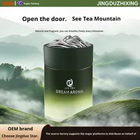 Diffuseur de parfum pour voiture JINGDUZHIXING, parfum de montagne de thé moderne, parfum solide longue durée, accessoires d'intérieur en verre, ornement
