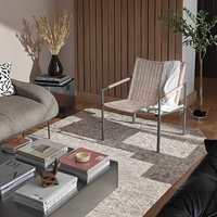 Table basse minimaliste italienne en acier inoxydable pour meubles de salon Table d'appoint de canapé moderne simple et non pliable