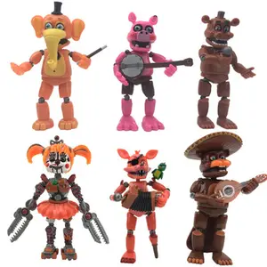 Ty2462 Hot Sell Vijf Night At Freddy Anime Fnaf Bear Free Assemblage Action Figure Pvc Model Freddy Speelgoed Voor Kinderen