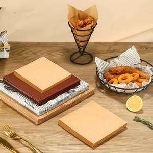 200PCS Papier d'emballage pour sandwichs, imprimé journal, résistant à la graisse, avec revêtement de cire sèche, pour traiteur, 30*40CM - Product Image 1