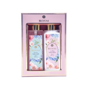 Bunga beraroma termasuk 2 buah Losion badan cuci 260ml Hadiah Set untuk perawatan kulit Spa halus kemasan kustom untuk Perawatan Tubuh - Product Image 1