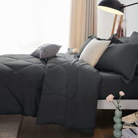 Ensemble de couette de luxe ultra doux toutes saisons, taille Queen, vente en gros, motif uni, alternative au duvet, insert de couette pour hôtel et maison