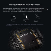 Logitech G Pro X super ringan 2 Mode ganda 2.4GHz Wireless Hero 2 Mouse ringan untuk ESports Gaming & Aksesori PC