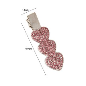 Outil de coiffure de luxe argent or sans courbure Barrettes <span class=keywords><strong>plates</strong></span> diamant épingle en métal strass pinces à cheveux sans plis pour le maquillage Bang - Product Image 2