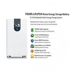 Système de stockage d'énergie solaire hybride 5-10 kW avec batterie 51,2 V, phase divisée, IP65, CAN, pour usage domestique, batterie LiFePO4 - Product Image 3