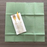 Serviettes de luxe personnalisées avec logo Couleur Airlaid Poche Serviette de table Serviette de mariage en lin