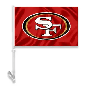 outdoor custom NFL Football Chiefs baseball Dodgers Giants mlb Basketball Lakers Bulls nba car flags