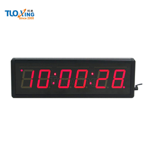 ساعة عد تنازلي كبيرة بشاشة <span class=keywords><strong>LED</strong></span> حمراء، 6 أرقام، للعد التنازلي والتصاعدي - Product Image 2