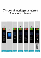 Casier de rangement intelligent multi-compartiments en acier laminé à froid avec reconnaissance faciale et code électronique