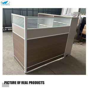 Ensemble de <span class=keywords><strong>bureau</strong></span> et de chaise en forme de L moderne avec une grande capacité de stockage, <span class=keywords><strong>bureau</strong></span> de travail pour personnel financier hautement sécurisé, mobilier de <span class=keywords><strong>bureau</strong></span> - Product Image 4