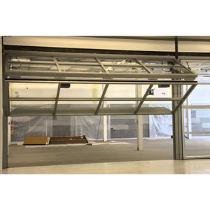 Pliage vertical en verre pour porte de <span class=keywords><strong>garage</strong></span> automatique moderne personnalisé avec système de pliage en aluminium - Product Image 2