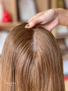 Sur Mesure 20 pouces #4 Brun Couleur 6x6.5 HD Dentelle Femme Cheveux Topper Cheveux Bruts Soyeux Droite Prêt À Expédier Maintenant - Product Image 4