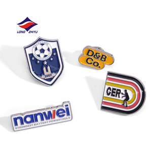Broche personnalisée Longzhiyu avec logo, en alliage de fer et de zinc, épinglette 2D/3D ronde pour chapeau, hijab, vêtement, badge, épinglette de revers en émail souple - Product Image 6