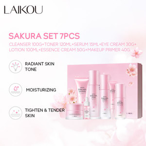 Ensemble de soins de la peau LAIKOU à la fleur de cerisier naturelle, hydratant et éclaircissant, 7 pièces, crème éclaircissante, produits Laikou Japan Sakura - Product Image 4