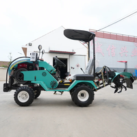 Traktor Roda Mini 15HP-25HP Laris Manis, Traktor Pengolah Tanah Berpendingin Air, Traktor Pertanian untuk Panen Padi, Dijual