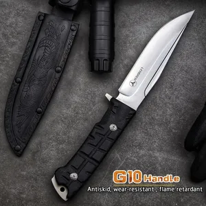 Fern amerikanische Selbstverteidigung-Camping-Jagd-Messer im Freien Rambo Messer 3 Überlebens-Messer Messer DC53 Stahl klinge