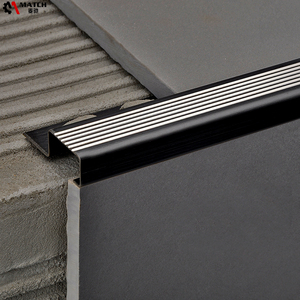 Trang Trí Bằng Thép Không Gỉ Góc Cạnh Dát Trim Thép Không Gỉ Góc Chuyển Tiếp Hồ Sơ Cạnh Trim Nhôm Tile Trang Trí - Product Image 1