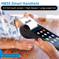 T1 machine de point de vente portable 3G Android 8.1 caisse enregistreuse système de point de vente carré imprimante de reçus pour les petites entreprises pas cher