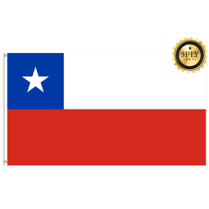 批发3x5ft英尺定制68D/100D聚酯智利三角旗快速交货可靠供应商各国快速发货 - Product Image 2