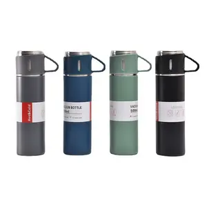 304 Stainless Steel Thermos Water Bottle Tumbler Digital Vacuum Cup with LED Temperature Display Straight Cup