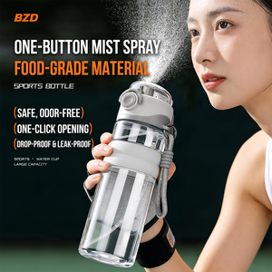Botella de Agua Deportiva de 800 ml (27 oz) al por Mayor, Libre de BPA, 2 en 1, con Rociador, Refrigerante, Segura para Niños, para la Escuela, Campamentos de Verano e Hidratación - Product Image 2