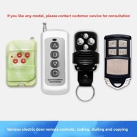 Télécommande à code fixe en forme de goutte d'eau 433 MHz pour porte de garage enroulable et portail électrique