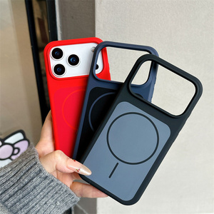เคสโทรศัพท์มือถือซิลิโคนเหลวสีสันสดใสแบบแม่เหล็กสำหรับ iPhone 17 Air 16 15 14 Pro Max ผิวสัมผัสแบบผ้าลินิน  ฝาหลังยาง AI แบบด้าน - Product Image 3