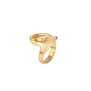 Anillo Hipoalergénico, Resistente al Deslustre y al Agua, Diseño de Anillo de Acero Inoxidable, Chapado en Oro de 14k y 18k, Anillo de Compromiso para Mujer - Product Image 6
