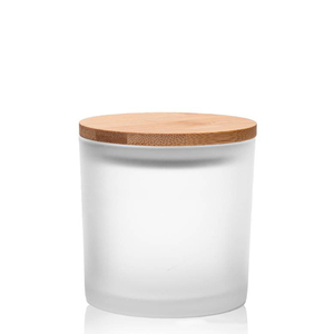 وعاء شموع زجاجي أسطواني كبير وواسع فارغ بثلاثة فتائل، سعة 520 مل - Product Image 5