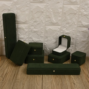 Custom Velvet Rectangular Jewelry Packaging <b>Gift</b> <b>Box</b> for Necklace Earrings Rings Bracelet Durable and Elegant - Product Image 2