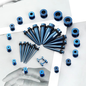 Joyería para el cuerpo de acero inoxidable con 36 juegos de brocas cónicas para perforación de orejas, para niños, bodas y compromisos - Product Image 3