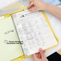 Nouvelle pochette transparente en PVC pour documents numériques avec fermeture éclair, classeur d'examen pour étudiants, rangement de feuilles A4, WC0001 Chine Zhejiang