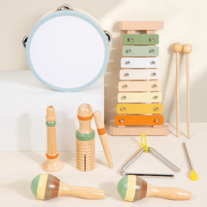 Nuevo instrumento de percusión de desarrollo auditivo de madera, juego de juguetes musicales educativos de iluminación vocal para niños - Product Image 2