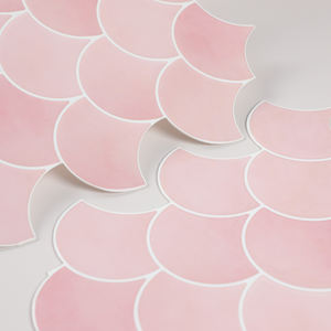 Mosaico Autoadhesivo con Diseño de Escamas de Pescado <span class=keywords><strong>Rosa</strong></span>, el Más Vendido, para Decoración de Cocina, <span class=keywords><strong>Azulejos</strong></span> Adhesivos para Pared - Product Image 5