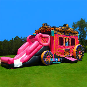 <span class=keywords><strong>Castillo</strong></span> Inflable para Fiestas, Tobogán Inflable con Diseño de Princesa para Niñas - Product Image 1