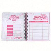 Agenda/Diario/Planificador Personalizado con Logotipo, 2025, A5, Tapa Dura Rosa, Espiral, Papel, Semanal/Mensual, para Manifestación de Objetivos