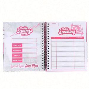 <b>Custom</b> Logo 2025 A5 Pink Spiral Weekly Monthly Manifestation Goal <b>Diary</b> Journal Planner Agenda Notebook - Product Image 5