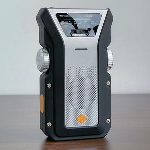 Emergencia SOS Linterna Manivela Solar 4000mAh Banco de energía <span class=keywords><strong>Radio</strong></span> de supervivencia <span class=keywords><strong>Radio</strong></span> meteorológica para luz de lectura - Product Image 5