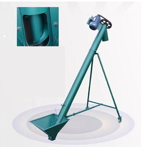 Hạt thép carbon thẳng đứng thang máy Ngô lúa mì thức ăn gia súc Thức ăn viên tự động trung chuyển băng tải trục vít xoắn ốc - Product Image 1