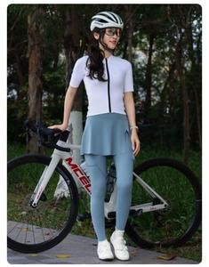 Ensemble de maillot de cyclisme personnalisé pour femme à manches longues, noir, rose, jaune, avec fermeture éclair intégrale et pantalon de vélo rembourré pour l'entraînement et le cyclisme - Product Image 6